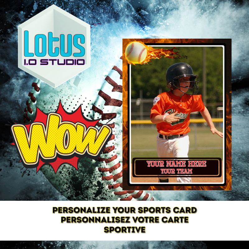 Personalized baseball card