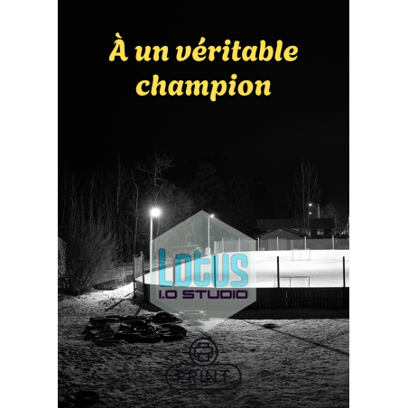 Carte de vœux de hockey imprimable