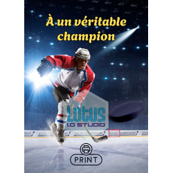 Carte de vœux de hockey imprimable