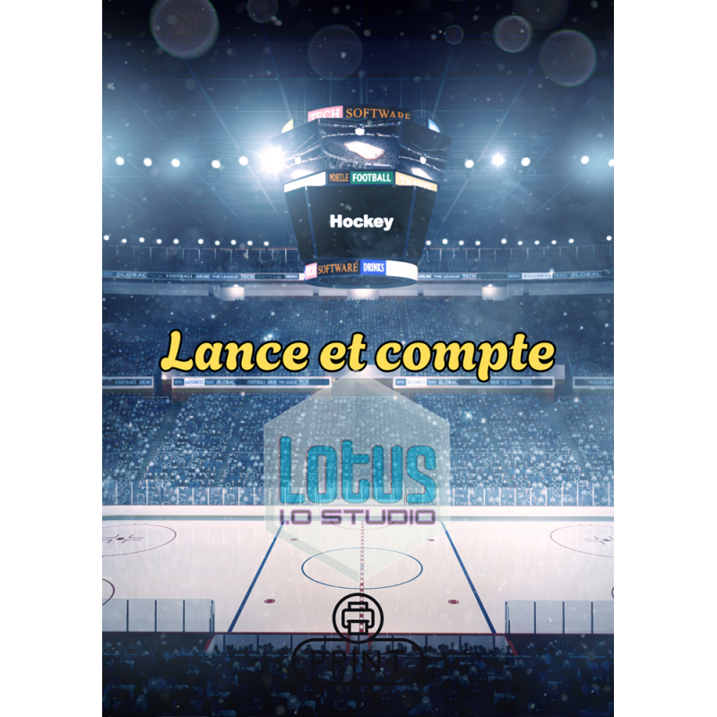 Carte de vœux de hockey imprimable