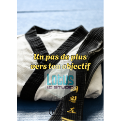 Printable taekwondo karate greeting card