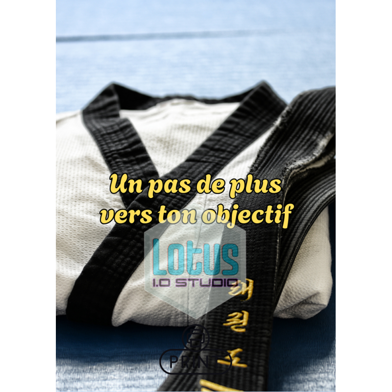 Carte de vœux de taekwondo karate imprimable