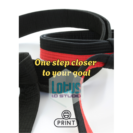 Printable taekwondo karate greeting card