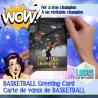 Carte de souhait de basketball