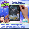 Carte de souhait de basketball