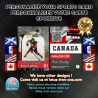 Cartes de hockey personnalisées