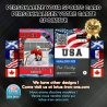 Cartes de hockey personnalisées