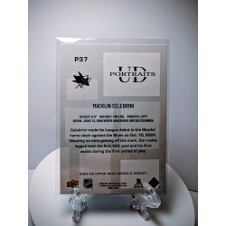2024-25 Upper Deck UD Portraits #P37 Macklin Celebrini