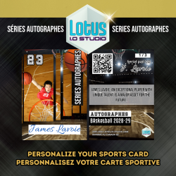 Personalized basketball card