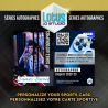 Carte personnalisée champion jeux video