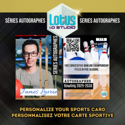 Personalized bowling card