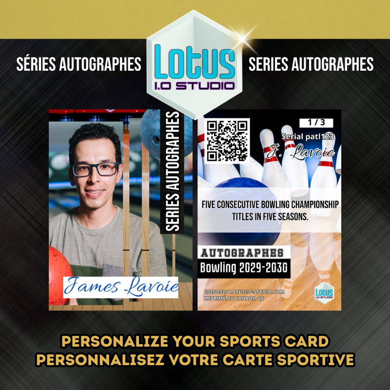 Personalized bowling card