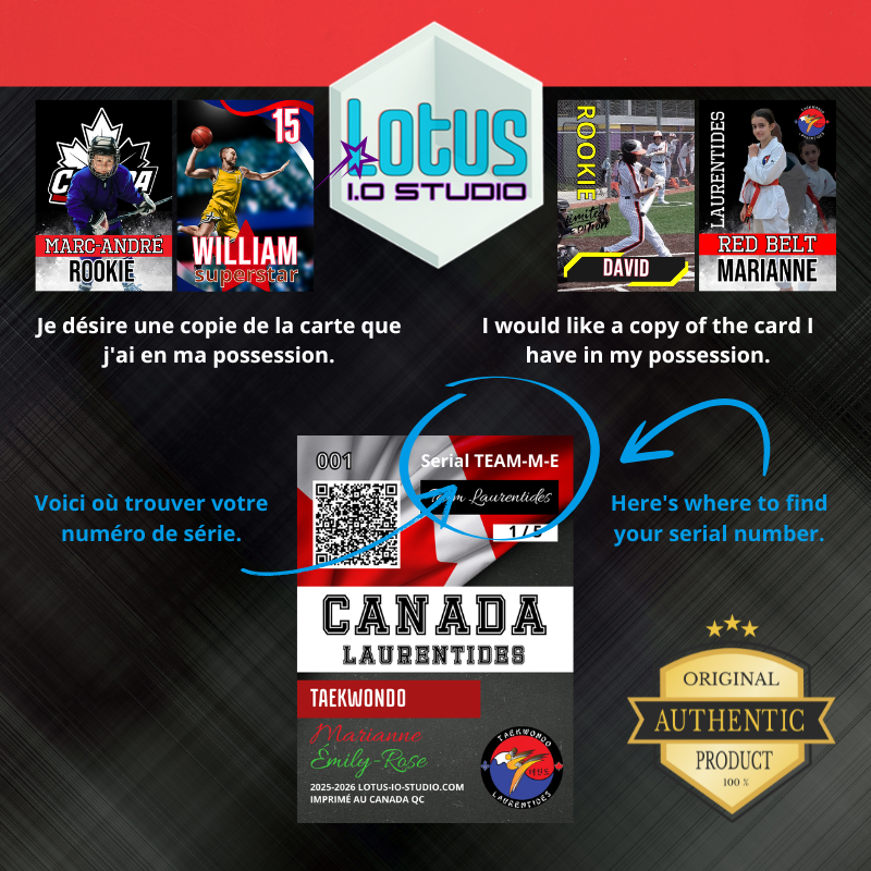 Acheter un double de la carte sportive