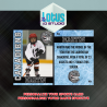 Carte de hockey personnalisée avec message