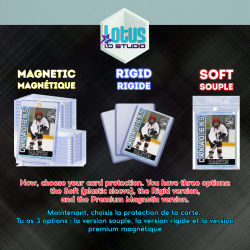 Customized hockey card with message