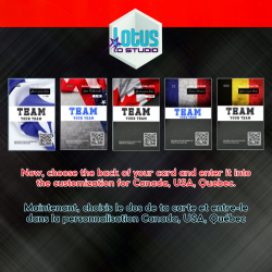 Personalized taekwondo karate card